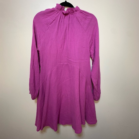 Magaschoni 100% Organic Cotton Gauze Dress NWT Rosebud - Picture 2 of 8